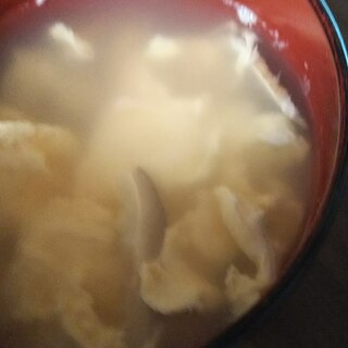 白身が固まっても美味しい卵スープ